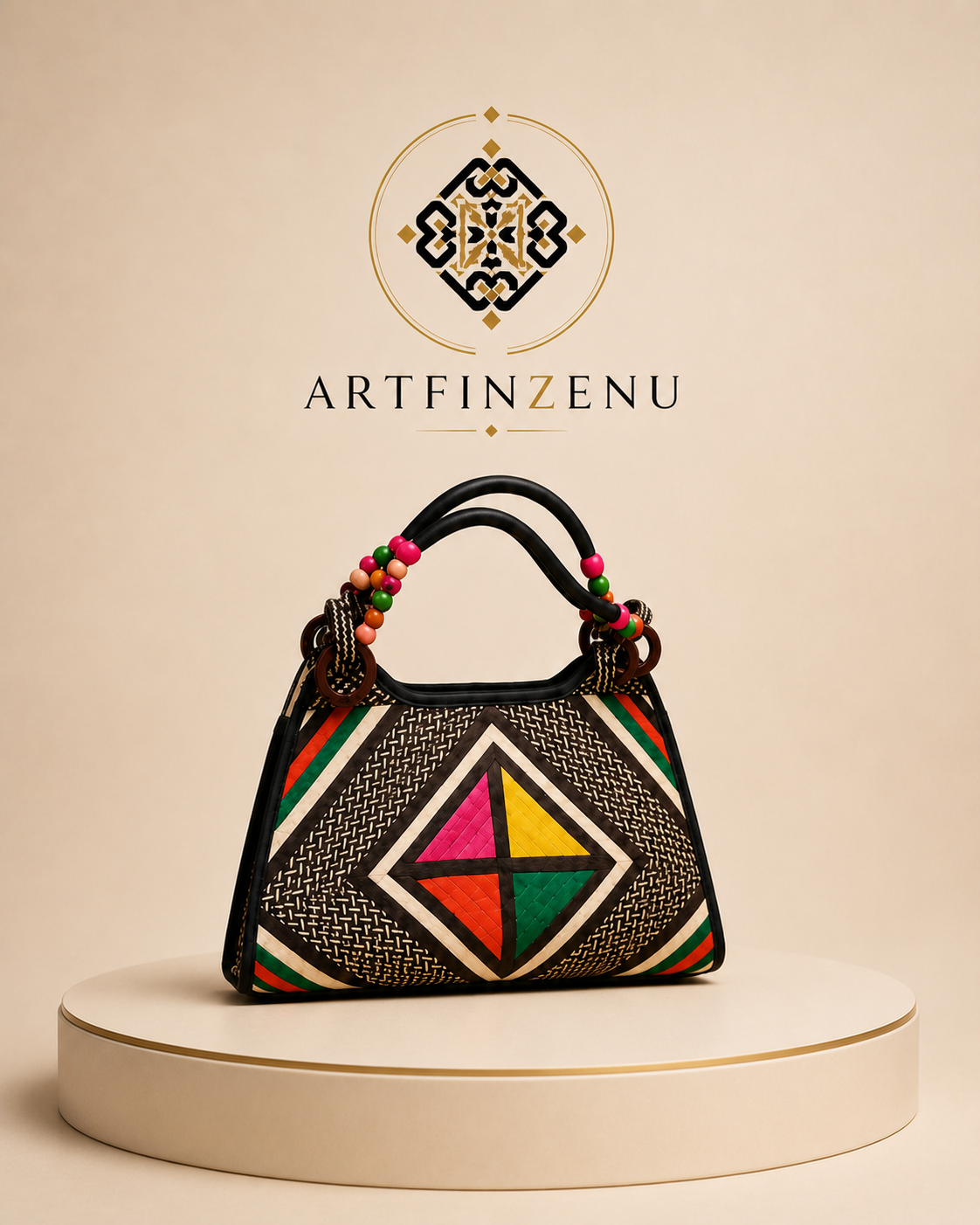 Bolso Rombo Multicolor